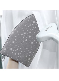 Buy Garment Steamer Ironing Glove, Waterproof Heat Resistant Anti Steam Mitt with Finger Loop, Complete Care Protective Garment Steaming Mitt Accessories for Clothes (Grey stars) in Saudi Arabia