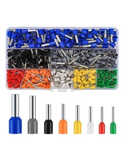 Buy 800 Pcs Wire Ferrule Connectors Kit, AWG 22-10 Wire Ferrules Terminals Connectors Kit, Copper Nylon Insulated Cord Pin Ends Crimp Ferrules Connectors Terminals for Electric, Industrial in UAE