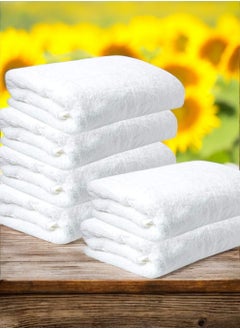 Buy 6 piece body towel set 140x70 cm for each piece 100% Egyptian industry made of the finest types of Egyptian cotton to give softness and speed of absorption characterized by its edges, which adds a touch to its appearance in Saudi Arabia