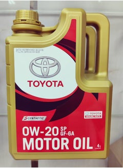 Buy TOYOTA OIL 0W20 SYNTHETIC 4LTRS in UAE