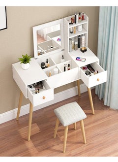 اشتري Multifunction Modern Design Two Drawers Makeup Dressings Storage Table 100 x 40 x 111 cm في الامارات