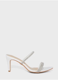 Buy Pointed Toe Sandal With Diamante Trim in UAE