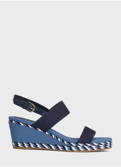 Buy Rope Mid Heel Wedge Sandals in Saudi Arabia