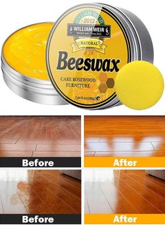 Buy Natural Beeswax Furniture Polish Wood Seasoning Beeswax For Wood Polish And Conditioner Multipurpose Waterproof And Repair Wood Wax Wood Cleaner And Polish Furniture Wax in UAE