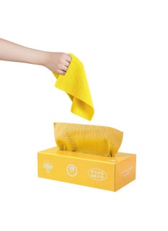 Buy MOTRK Disposable Cleaning Cloths, Microfiber Towels, 20 Sheets, Reusable Dish Cloths with Dispenser Box, Multi-Purpose Cleaning Wipes (20 Sheets) in Saudi Arabia