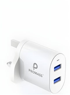 Buy original wall charger with two USB ports supports 20W fast charger in Saudi Arabia