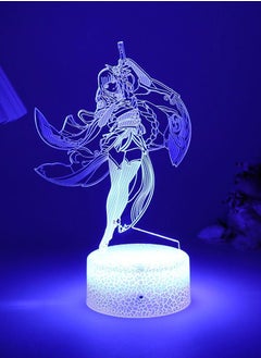 Buy 3D Night Light 3D Light Game Lamp Illusion Light Nightlight Genshin Impact Figure LED Game Decoration Lights for Decor Atmosphere Bedside Genshin Touch Sensor Lighting Kuki Shinobu in UAE