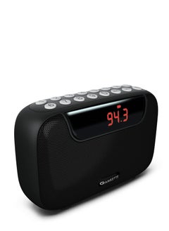 Buy Amkette Pocket Blast FM Radio with Bluetooth Speaker with Powerful Sound Voice FM Recording Hidden Antenna more than 7 Hours Playback and Number Pad Black in UAE