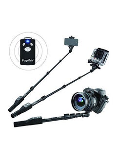 اشتري Monopod Professional Selfie Stick With Bluetooth Remote Black في الامارات