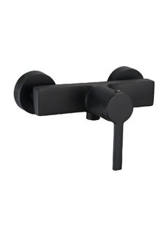 Buy Durable Modern Design Single Handle Solid Brass Shower Mixer Black 1 x 1 x 1 cm JS-622604B in Saudi Arabia