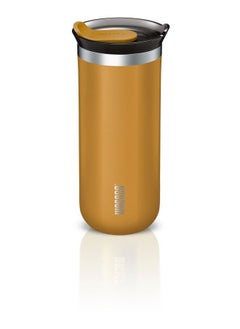 Buy Octaroma GRANDE Vacuum Insulated Mug (435ml) - Double Wall Stainless Steel Coffee Travel Tumbler w/ Leakproof Drinking Lid, Reusable, Washable, BPA-Free, Hot & Cold - Yellow in UAE