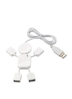 Buy Keendex KX 3009 High Speed Mini 4 Port USB 2.0 Hub/Adapter - White in Egypt