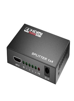 Buy 1 in 4 out HDMI Video Splitter Full HD 1080P Screen Duplicate Monitor HDMI Switch for PC PS3/4 HDTV Projector in Saudi Arabia