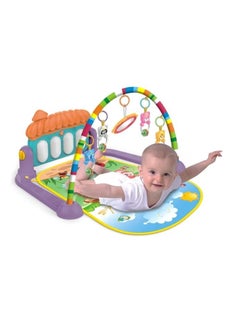 اشتري Baby Activity Mat Glow and Grow Kick & Play Piano Gym, Portable Musical Toy with Smart Stages Learning, Ages 0+ Months في الامارات