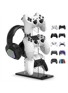 Buy Universal 3 Tier Controller Holder with Headset Stand Holder for Xbox ONE Switch PS4 PS5 PC, Controller Stand Bracket Gaming Accessories in Saudi Arabia