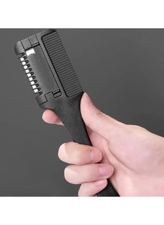 Buy Men's Double Sided Hair Brush Nylon Beard Comb Hair Styling C in UAE