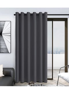 Buy Room Divider Blackout Curtains Thermal Insulated Decor Grommet Blackout Drapes for Bedroom Dining Studio Office Grey 200x270/200x240/200x200cm in UAE