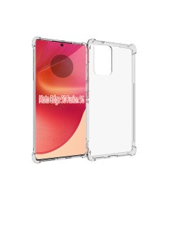 Buy Four Corners TPU Shock-Absorption Flexible Cell Phone Case Cover For Moto Edge 50 fusion 5G Clear in UAE