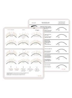 Buy Lash Mapping Chart, for Eyelash Extensions Supplies Training Eye, Eyelash Extension Beginner Training and Practice Chart, Suitable for novice training in UAE