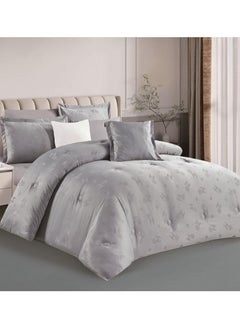 Buy Jacquard comforter set from Horse with a durable and soft fabric 8 pieces king size in Saudi Arabia