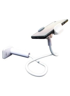 Buy Universal White  Adjustable 360° Lazy Flexible Mobile Phone Holder in Saudi Arabia
