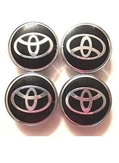 Buy Car Wheel Center Hub Caps for TOYOTA, Parts accessories Modified parts 4pcs Wheel Center Hub Cap Decorative Cover Kit for Camry, Sienna, Venza, Avalon, Corolla, Prius - Black, 62mm in UAE