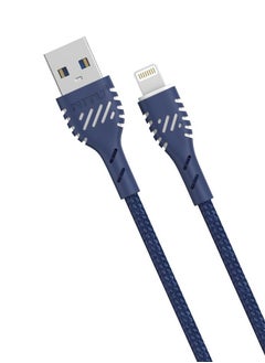 Buy 1m Nylon USB to iPhone Data and Charging Cable in Saudi Arabia