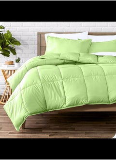 Buy Cotton - Plain - Heavy Comforter - 2.8Kgs - Down Alternative Filling - (For Matress 100cm/120cm) - Size (180cm x 240cm) - Lime in Egypt