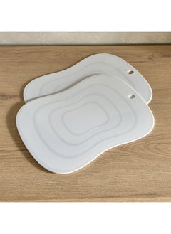 Buy Peroni 2-Piece Chopping Board Set 39.5 x 0.2 x 39.5 cm in Saudi Arabia