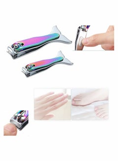 Buy Mermaid Nail Clipper Set Colorful Titanium Gradual Change Mermaid Handle Large Nail Clipper with File Gifts for Girls and Women in UAE