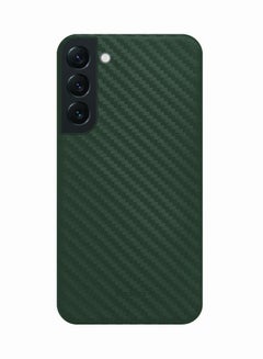 Buy Air Carbon Case Ultra Slim Carbon Fiber Pattern Back Cover Skin for Samsung Galaxy S22 Plus Green in UAE