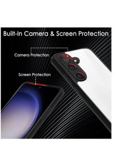 اشتري Compatible with Samsung Galaxy A15 5G / 4G 6.5-Inch Case, Military-Grade Shockproof Anti-Yellowing, Slim Protective Phone Case Full Bumper Cover With Camera Lens Protective - Black في مصر