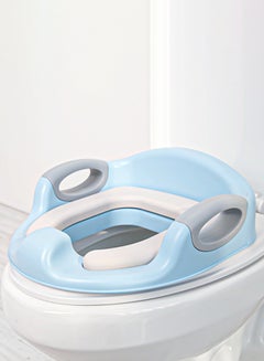 Buy Baybee Milano Baby Potty Training Seat for Kids, Western Toilet Seat for Baby with Handle, Cushion Seat | Toilet Training Seat with Comfortable Seating | Kids Potty Chair for Kids 1 to 5 years Blue in UAE
