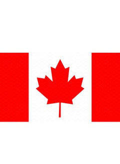 Buy CANADA Flag National Day Durable Long Lasting For Outdoor And Indoor Use For Building Home And Car Decoration 150X90CM in UAE