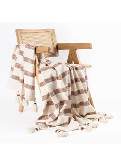 اشتري Coast Throw, Red & Off-White - 130x150 cm في الامارات