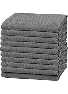 Buy Multi-Purpose Towel Set Of 3 Pcs 100% Cotton 50x70  cm-Grey in Egypt