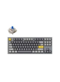 Buy Keychron Q3 QMK Custom Hot-Swappable Gateron G-PRO Mechanical Keyboard With Blue Switch & RGB - Space Grey in UAE