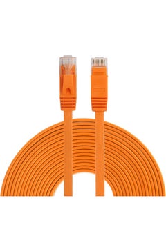 اشتري 10m CAT6 Ultra-thin Flat Ethernet Network LAN Cable, Patch Lead RJ45 (Orange) في الامارات