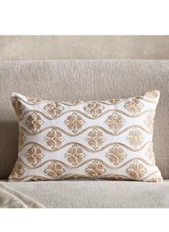 اشتري Petra Open View Embroidered Filled Cushion - 30x50 cm في السعودية