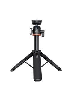 Buy Portable Selfie Stick Tripod Stand Aluminum Alloy with 1/4 Inch Screw Cold Shoe Mount 360° Rotatable Ballhead 55cm/21.6in Max. Height 1.5kg Load Capacity for Vlog Live Streaming Selfie Video Recording in UAE