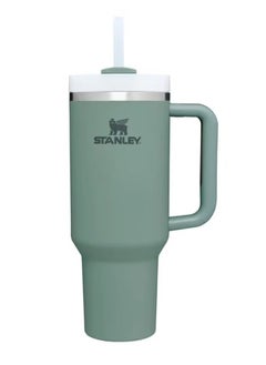 اشتري Stanley Quencher H2.0 FlowState Stainless Steel Vacuum Insulated Tumbler with Lid and Straw for Water, Iced Tea or Coffee, Smoothie and More, Shale, 40 oz في الامارات