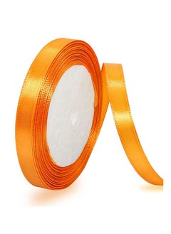 اشتري Orange Satin Ribbon, 12mm x 25yd Fabric Polyester Ribbon for Gift Wrapping, Party Favors, Wedding Decorations, Bow Making, Bouquets, Sewing Projects & Craft Supplies في الامارات