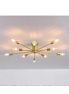 Buy 10 head Nordic Modern Iron Chandelier Creative Personality Ceiling light for Living Room Dining Room Bedroom in UAE