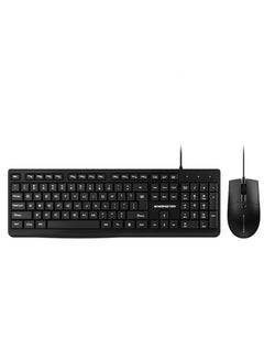 اشتري MONSTER AIRMARS KM2 Wired Keyboard and Mouse Set - Black في الامارات