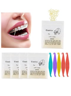 50 Packs Dental Clear 1/4 5.0 Oz Orthodontic Latex Elastic Braces Rubber  Bands
