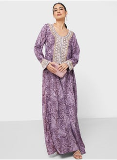 اشتري Floral Printed Jalabiya في الامارات