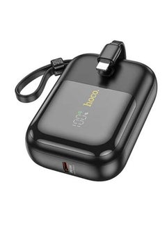 Buy Hoco Q20 10000mAh 22.5W PD Mini Fast Charging Power Bank with Built in Cable in UAE