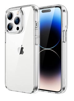 اشتري iPhone 14 Pro  Case 6.1 inch, Anti-Yellowing ,  Drop Protection with Bumper Shockproof Protective Cover Slim Thin Phone Case iPhone 14 Pro Crystal Clear في الامارات