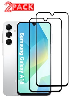 اشتري (for Galaxy A16 ) 2Pack Tempered Glass Screen Protector Anti-Scratch Case Friendly HD Clear Protective Film في الامارات