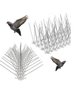 Buy Bird Spikes Flexible Plastic Base 5 Pin Stainless Steel Bird Spikes for Pigeons and Other Small Birds Pack of 2 in UAE